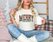 Load image into Gallery viewer, Plaid Merry Christmas Arched #BS8698
