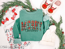 Load image into Gallery viewer, Plaid Merry Christmas Arched #BS8698
