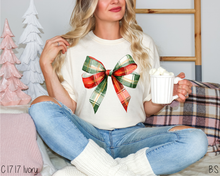 Load image into Gallery viewer, Preppy Christmas Plaid Bow #BS8699
