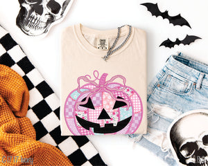 Preppy Floral Pink Pumpkin #BS8388 *8/17 PRINTS ON ORDER AND POSTED FOR PURCHASE BEFORE ARRIVAL