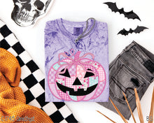 Load image into Gallery viewer, Preppy Floral Pink Pumpkin #BS8388 *8/17 PRINTS ON ORDER AND POSTED FOR PURCHASE BEFORE ARRIVAL
