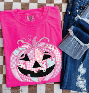 Preppy Floral Pink Pumpkin #BS8388 *8/17 PRINTS ON ORDER AND POSTED FOR PURCHASE BEFORE ARRIVAL