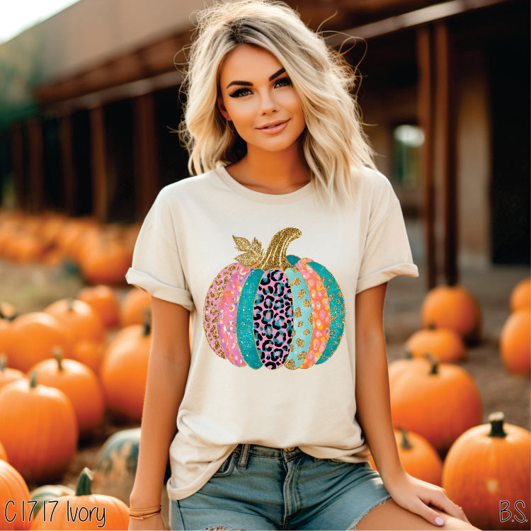 Preppy Glitter Pumpkin #BS8471 *PREORDER CLOSING SUNDAY 9/7 @ MIDNIGHT CST