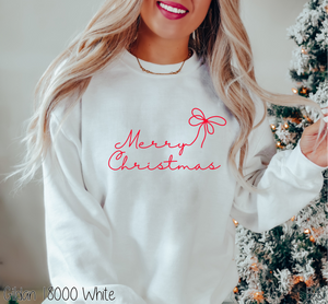 Preppy Merry Christmas Bow #BS7596