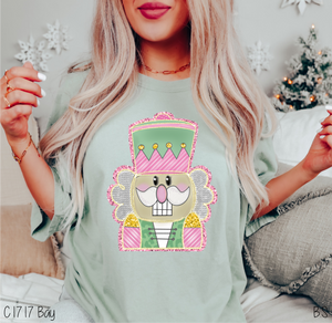 Preppy Nutcracker Head Faux Sparkle #BS7383