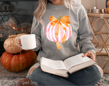 Load image into Gallery viewer, Preppy Pumpkin With Pink Bow #BS7219
