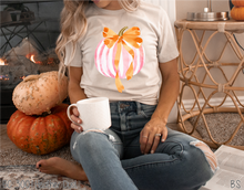 Load image into Gallery viewer, Preppy Pumpkin With Pink Bow #BS7219
