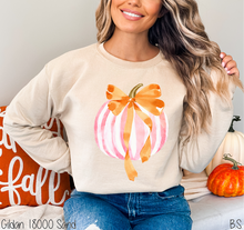 Load image into Gallery viewer, Preppy Pumpkin With Pink Bow #BS7219
