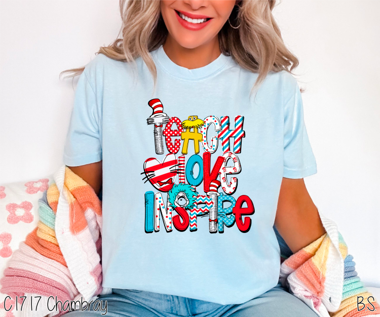 Primary Color Teach Love Inspire #BS5062