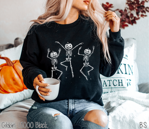 Pumpkin Head Dancing Skeletons #BS8404