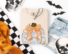 Load image into Gallery viewer, Pumpkin Print Grand Millennial Pumpkin #BS8414 *8/24 PRINTS ON ORDER AND EXTRAS POSTED FOR PURCHASE BEFORE ARRIVAL
