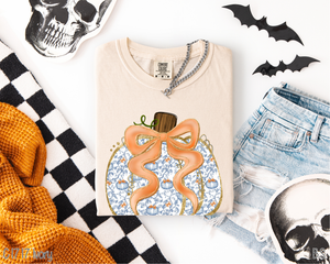 Pumpkin Print Grand Millennial Pumpkin #BS8414 *8/24 PRINTS ON ORDER AND EXTRAS POSTED FOR PURCHASE BEFORE ARRIVAL