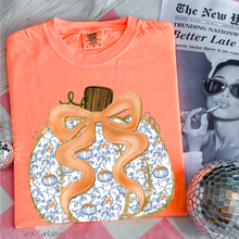 Load image into Gallery viewer, Pumpkin Print Grand Millennial Pumpkin #BS8414 *8/24 PRINTS ON ORDER AND EXTRAS POSTED FOR PURCHASE BEFORE ARRIVAL
