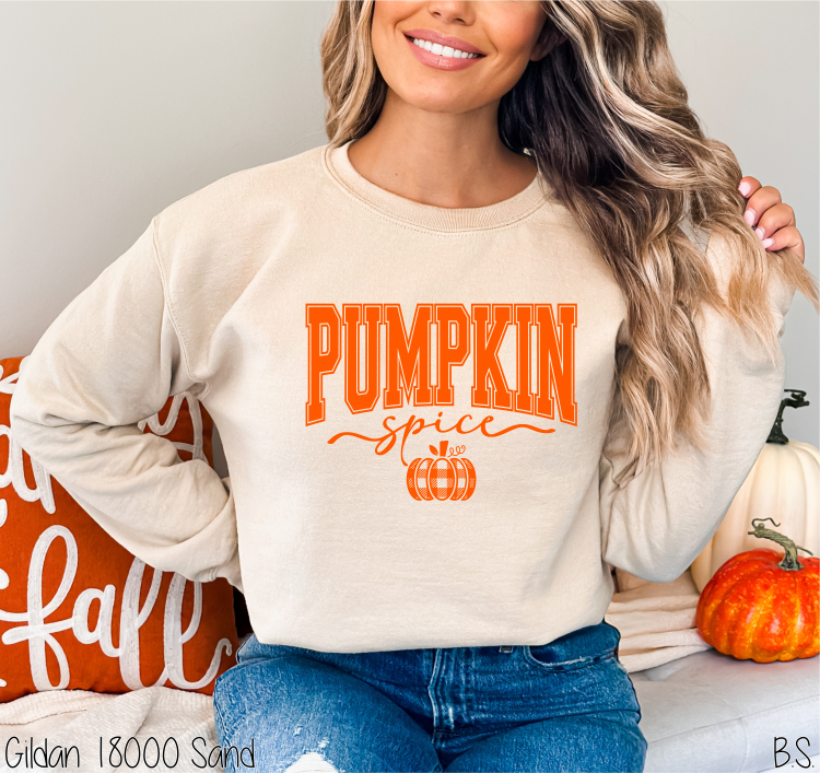 Pumpkin Spice Plaid Pumpkin #BS7206