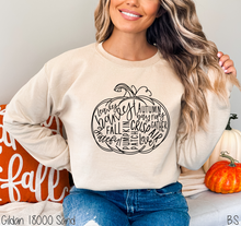Load image into Gallery viewer, Pumpkin Word Art #BS515
