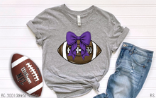 Load image into Gallery viewer, Purple Bow Coquette Football #BS7094
