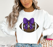 Load image into Gallery viewer, Purple Bow Coquette Football #BS7094
