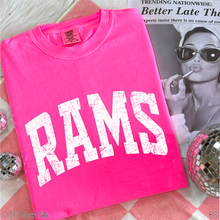 Load image into Gallery viewer, Rams Distressed Arch #BS8596 *10/5 PRINTS ON ORDER AND EXTRAS POSTED FOR PURCHASE BEFORE ARRIVAL

