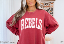 Load image into Gallery viewer, Rebels Distressed Arch #BS8581 *10/5 PRINTS ON ORDER AND EXTRAS POSTED FOR PURCHASE BEFORE ARRIVAL
