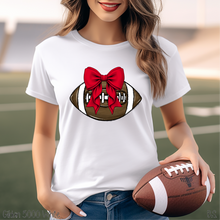 Load image into Gallery viewer, Red Bow Coquette Football #BS7092
