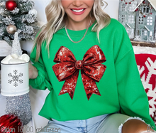 Load image into Gallery viewer, Red Faux Bling Coquette Bow #BS7452
