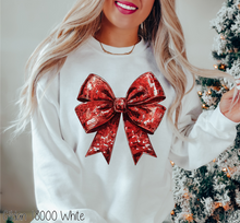 Load image into Gallery viewer, Red Faux Bling Coquette Bow #BS7452
