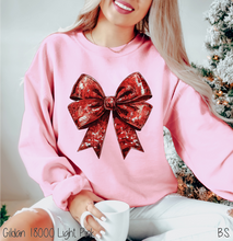 Load image into Gallery viewer, Red Faux Bling Coquette Bow #BS7452
