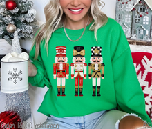 Load image into Gallery viewer, Red Gold Black Nutcracker Trio #BS8719
