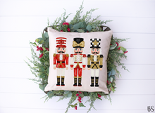 Load image into Gallery viewer, Red Gold Black Nutcracker Trio #BS8719
