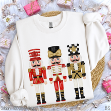 Load image into Gallery viewer, Red Gold Black Nutcracker Trio #BS8719
