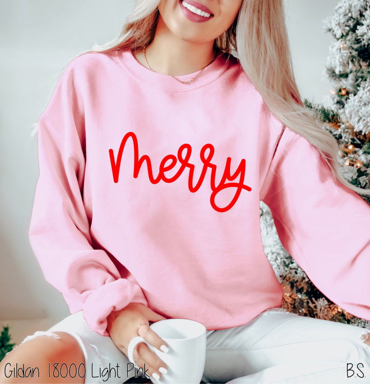 Red Merry Script #BS8690