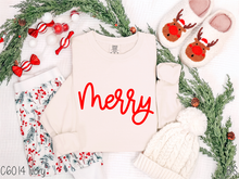 Load image into Gallery viewer, Red Merry Script #BS8690
