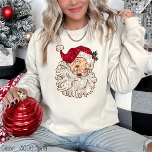 Red Sequin Retro Santa #BS6186