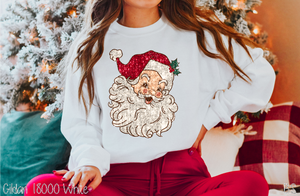 Red Sequin Retro Santa #BS6186