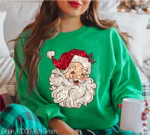 Red Sequin Retro Santa #BS6186