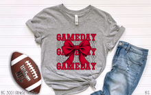 Load image into Gallery viewer, Red Stacked Gameday Coquette Bow #BS7114
