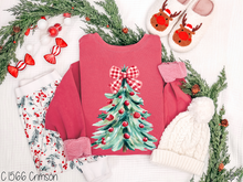 Load image into Gallery viewer, Red White Bow Christmas Tree #BS8749 *11/23 PRINTS ON ORDER &amp; EXTRAS POSTED FOR PURCHASE BEFORE ARRIVAL
