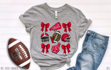 Load image into Gallery viewer, Red Coquette Football Collage #BS6993
