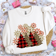 Load image into Gallery viewer, Red Plaid And Leopard Christmas Trees #BS978
