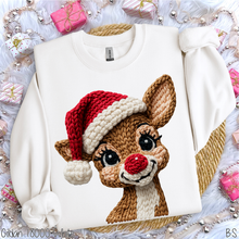 Load image into Gallery viewer, Boy Reindeer Faux Crochet #BS8620
