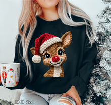 Load image into Gallery viewer, Boy Reindeer Faux Crochet #BS8620
