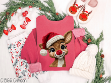 Load image into Gallery viewer, Boy Reindeer Faux Crochet #BS8620
