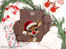 Load image into Gallery viewer, Boy Reindeer Faux Crochet #BS8620

