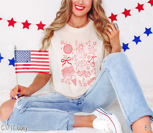 Retro America Coquette Collage #BS8186
