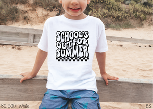 Retro Checkered Schools Out For Summer #BS6775