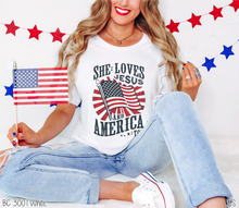 Load image into Gallery viewer, Retro Flag She Loves Jesus #BS6942
