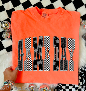 Retro Game Day Pattern Letters #BS8294