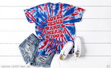 Load image into Gallery viewer, Retro Loves Jesus And America Too #BS5580
