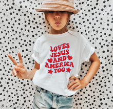 Load image into Gallery viewer, Retro Loves Jesus And America Too #BS5580
