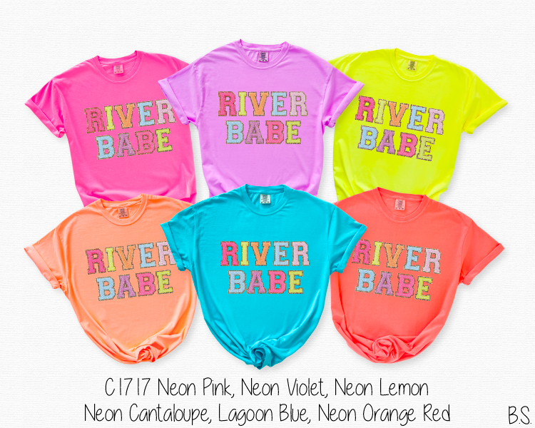 River Babe Chenille Letters #BS2878